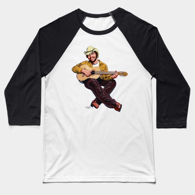 Toby Keith - An illustration by Paul Cemmick Baseball T-Shirt by PLAYDIGITAL2020